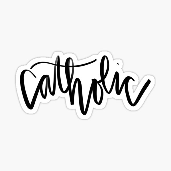 Item preview, Catholic - Handlettering designed and sold by jessicadnguyen.