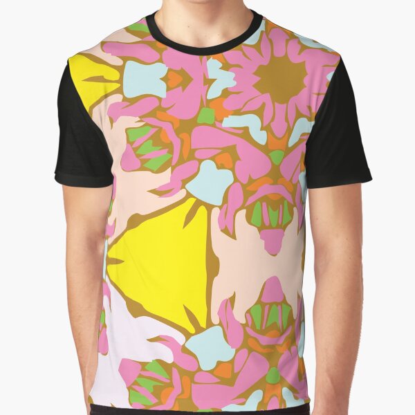 Candy Blush Flower Graphic T-Shirt
