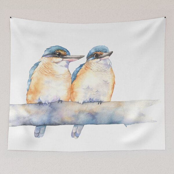 Item preview, Sacred Kingfishers designed and sold by Louise De Masi.