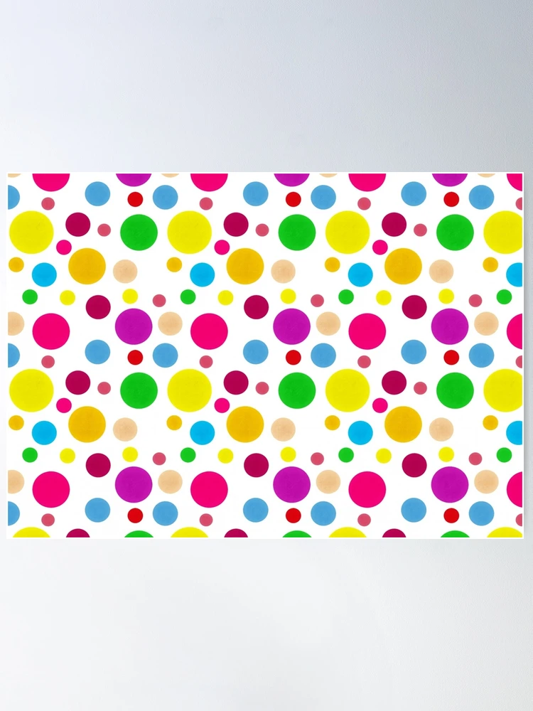 Colorful Polka Dots Poster for Sale by starrylite