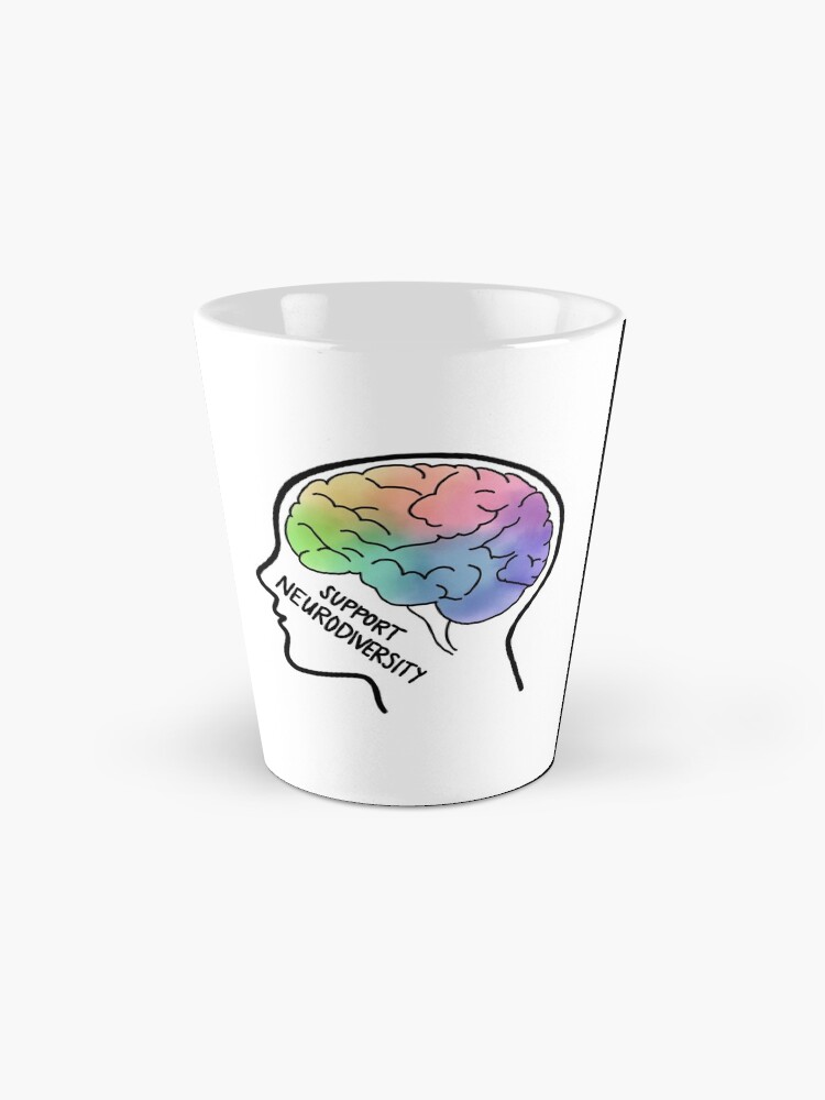 “Support Neurodiversity - Colorful Brain " Mug by oksanao | Redbubble