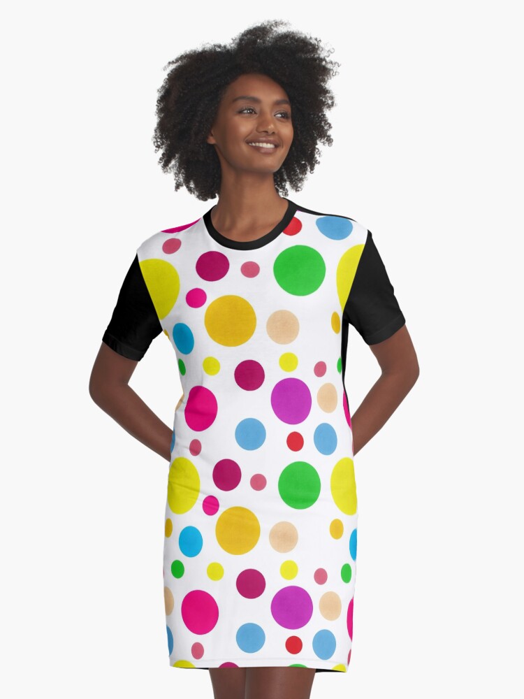 Colourful polka hot sale dot dress