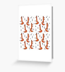 Foxes Greeting Card