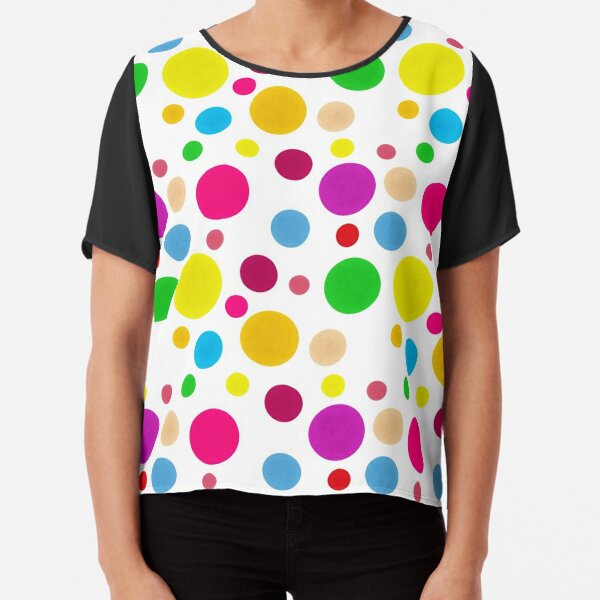 colorful polka dot shirt