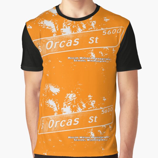 South Orcas Street1 CREME ORANGE Seattle Washington by Mistah Wilson Photography Graphic T-Shirt
