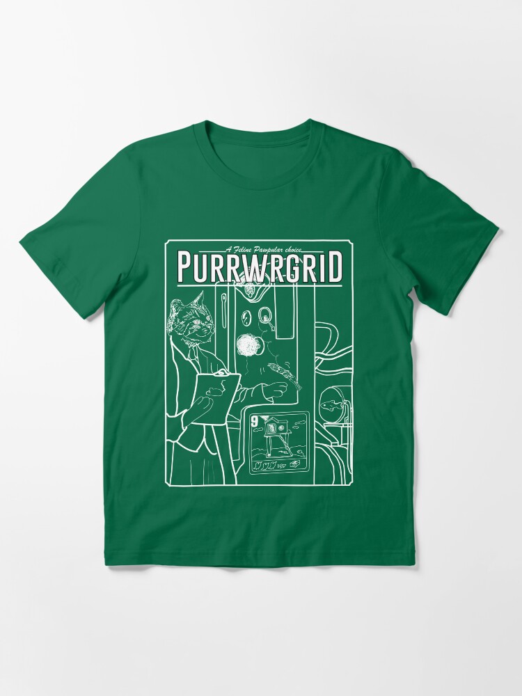 Alternate view of Purrwrgrid Essential T-Shirt