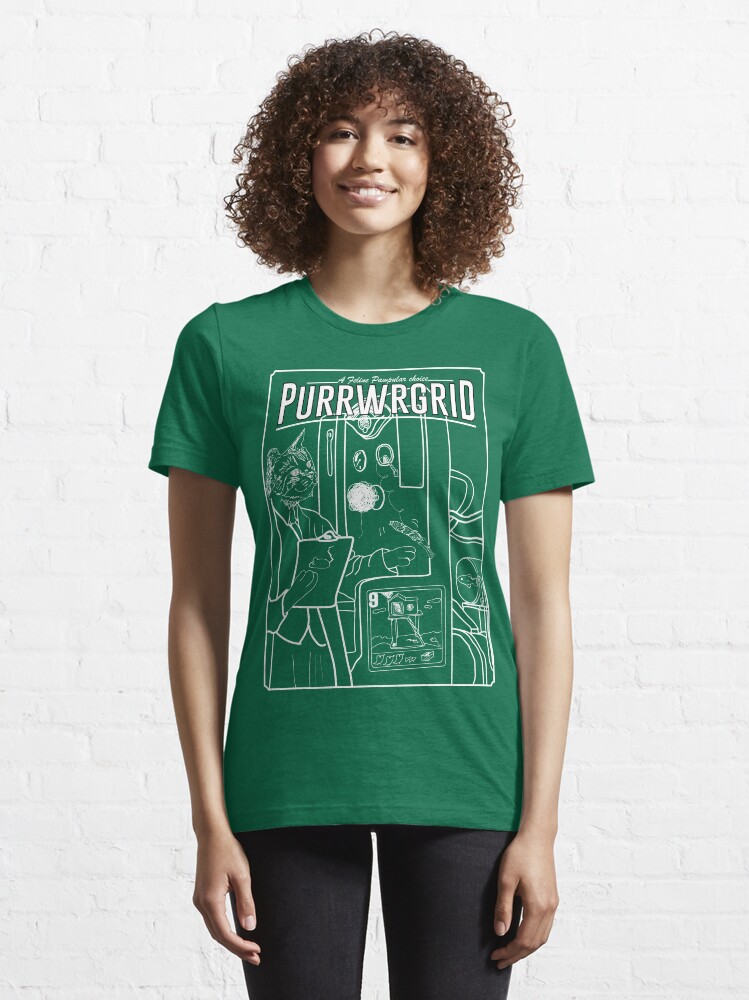 Alternate view of Purrwrgrid Essential T-Shirt