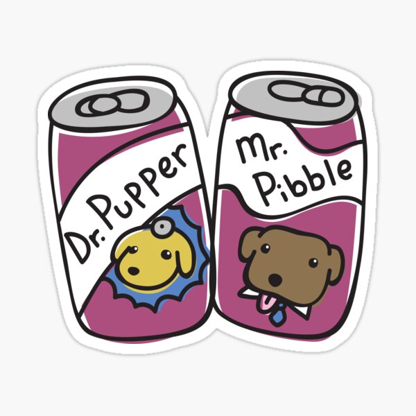 Item preview, Soda Pups: Dr. Pupper & Mr. Pibble designed and sold by Bountiful Bean.