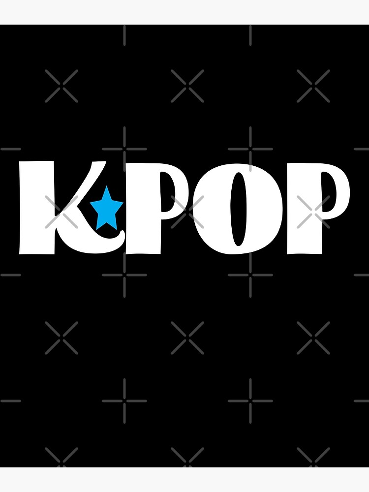 "Kpop Fan with Blue Star for Fans of Korean Pop Music" Poster for Sale