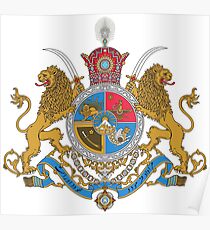 Arms of Iranian Shahs Poster