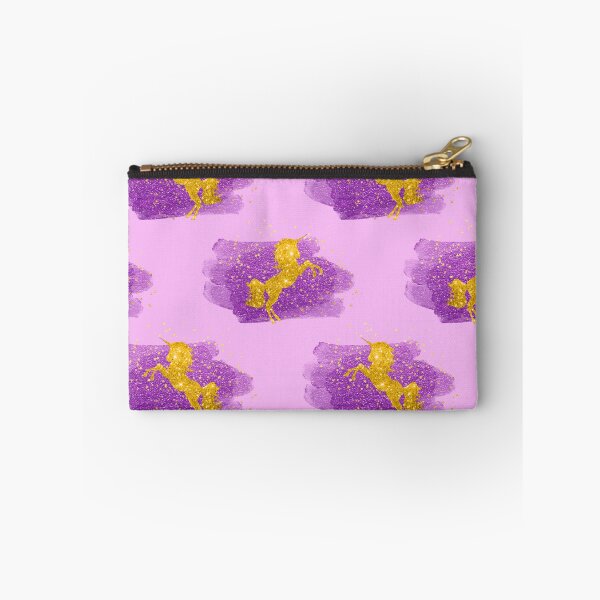 Item preview, Golden Glitter Unicorns on Pink designed and sold by GraphicAllusion.