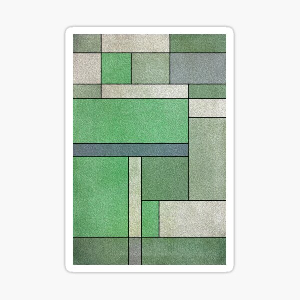 Green Composition By Hurmerinta Sticker