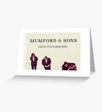 MUMFORD & SONS TOUR 2018 - 2019 CONCERT Greeting Card