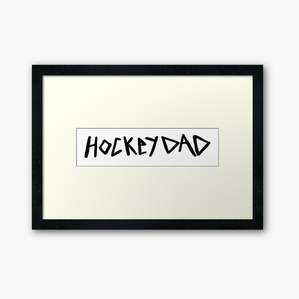 hockey dad Framed Art Print