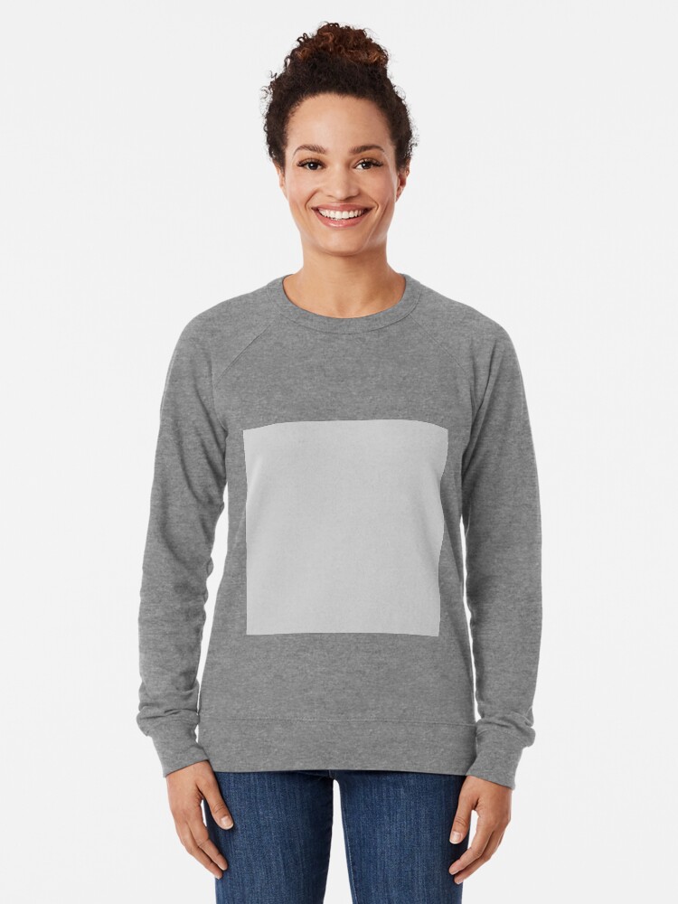 plain light grey sweatshirt
