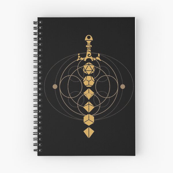 Item preview, Dungeon Armory's Gold Geometric Symbols Polyhedral Dice Sword Tabletop RPG Addict designed and sold by pixeptional.