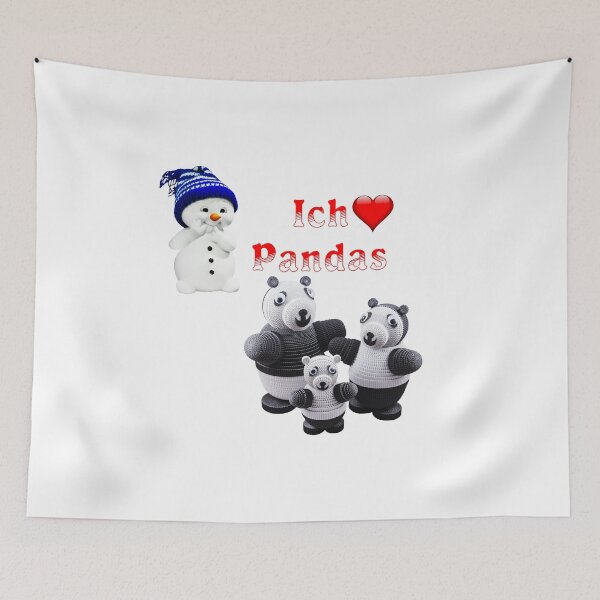 Item preview, I love pandas designed and sold by CrazyPaperCraft.