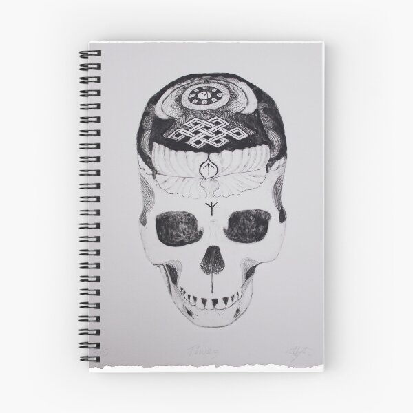 Item preview, Tiwaz Carved Skull Print designed and sold by tammymicheleart.