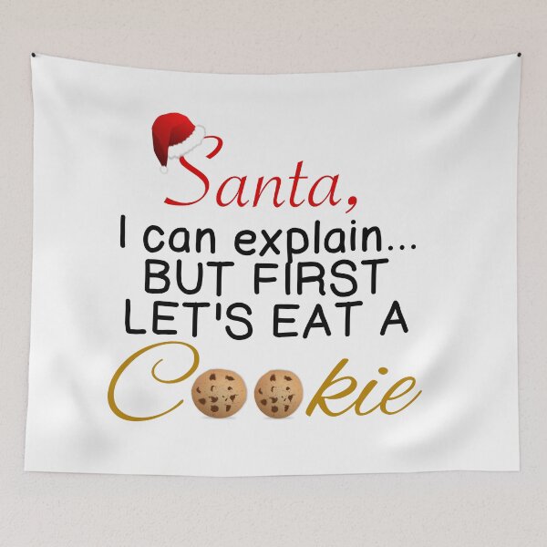 Item preview, SANTA, LET'S EAT A COOKIE designed and sold by CalliopeSt.