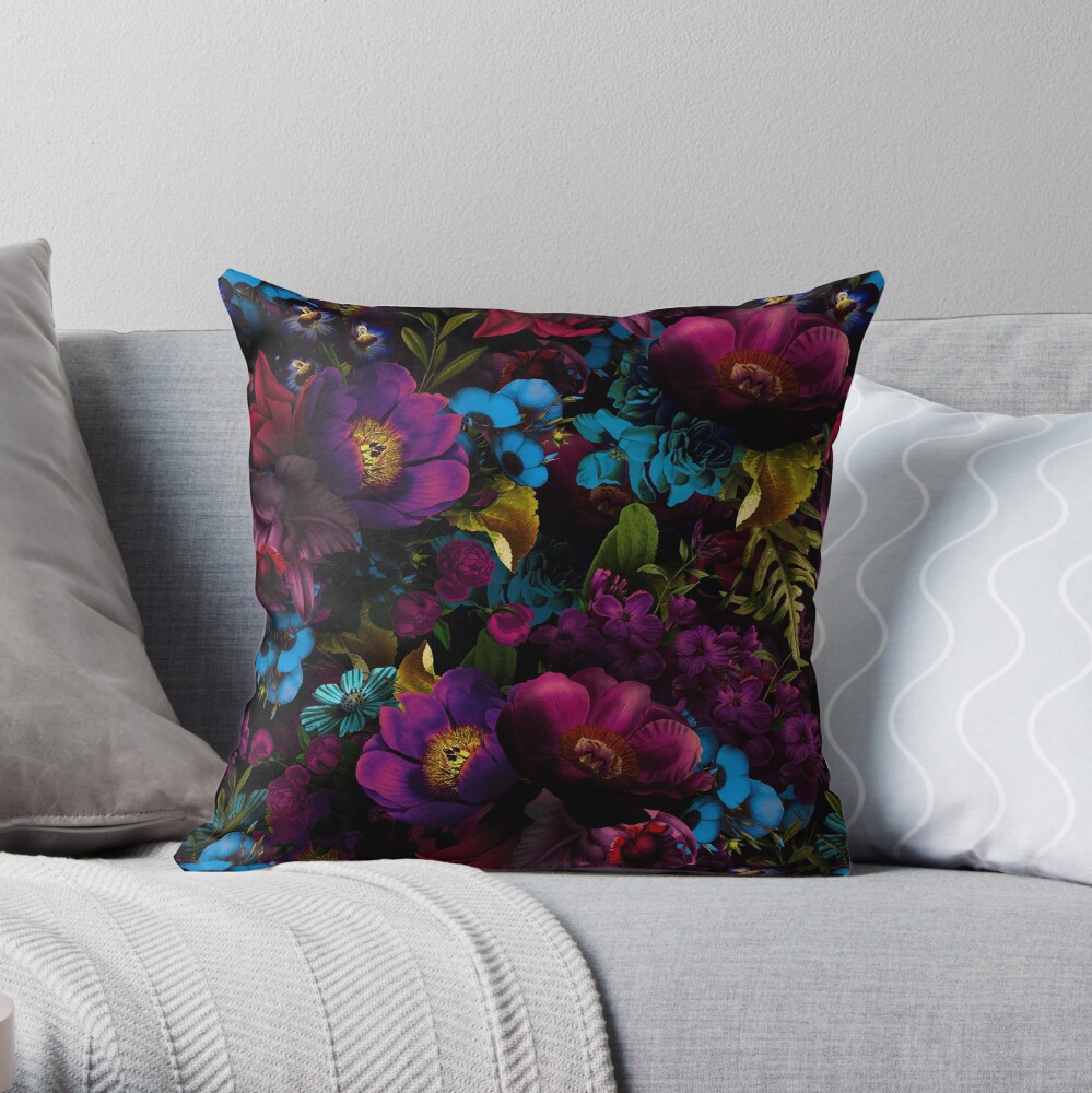 Mystical night III Throw Pillow