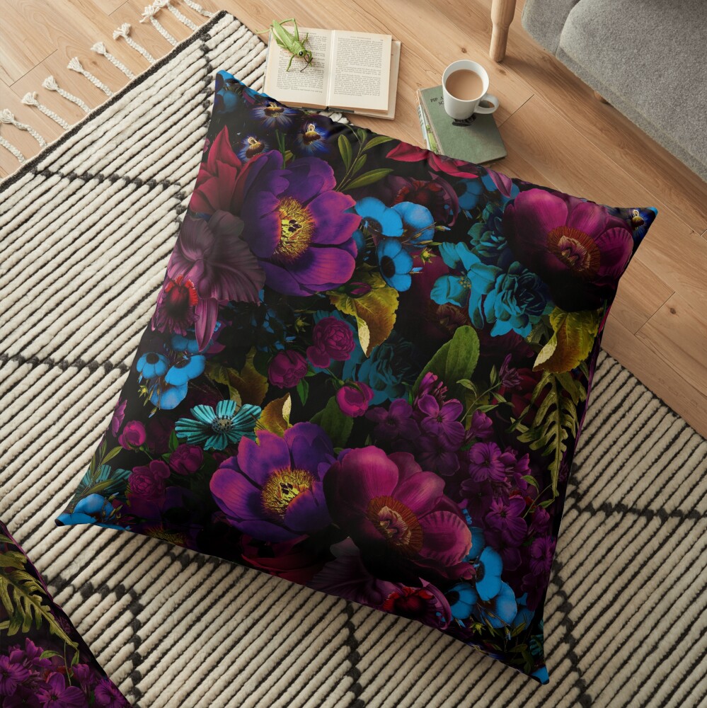 Mystical night III Floor Pillow