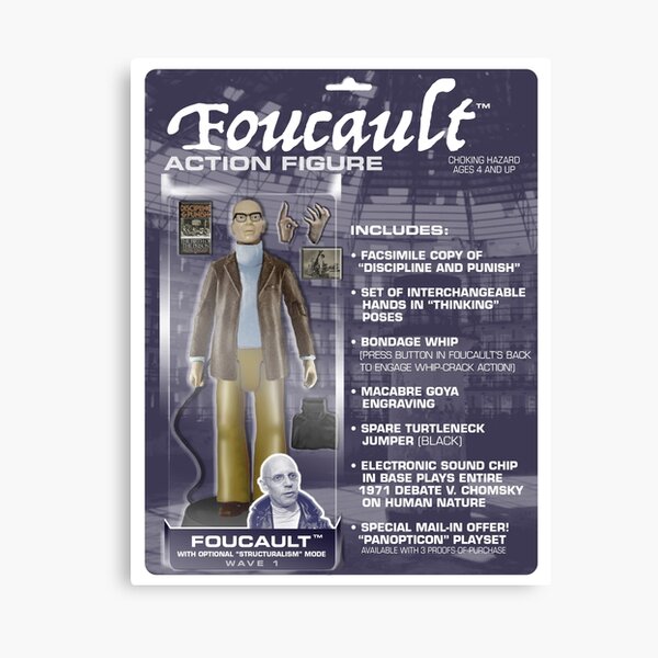 Foucault Action Figure Canvas Print