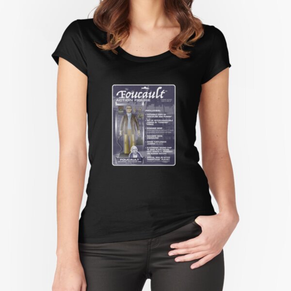 Foucault Action Figure Fitted Scoop T-Shirt