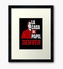 la casa de papel Framed Print