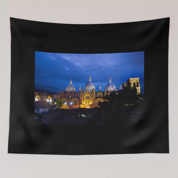 Item preview, Night View Of Immaculate Conception Cathedral, Cuenca, Ecuador designed and sold by alabca.
