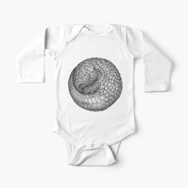 The Infinite Pangolin Long Sleeve Baby One-Piece
