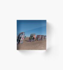 Cadillac Ranch Acrylic Block