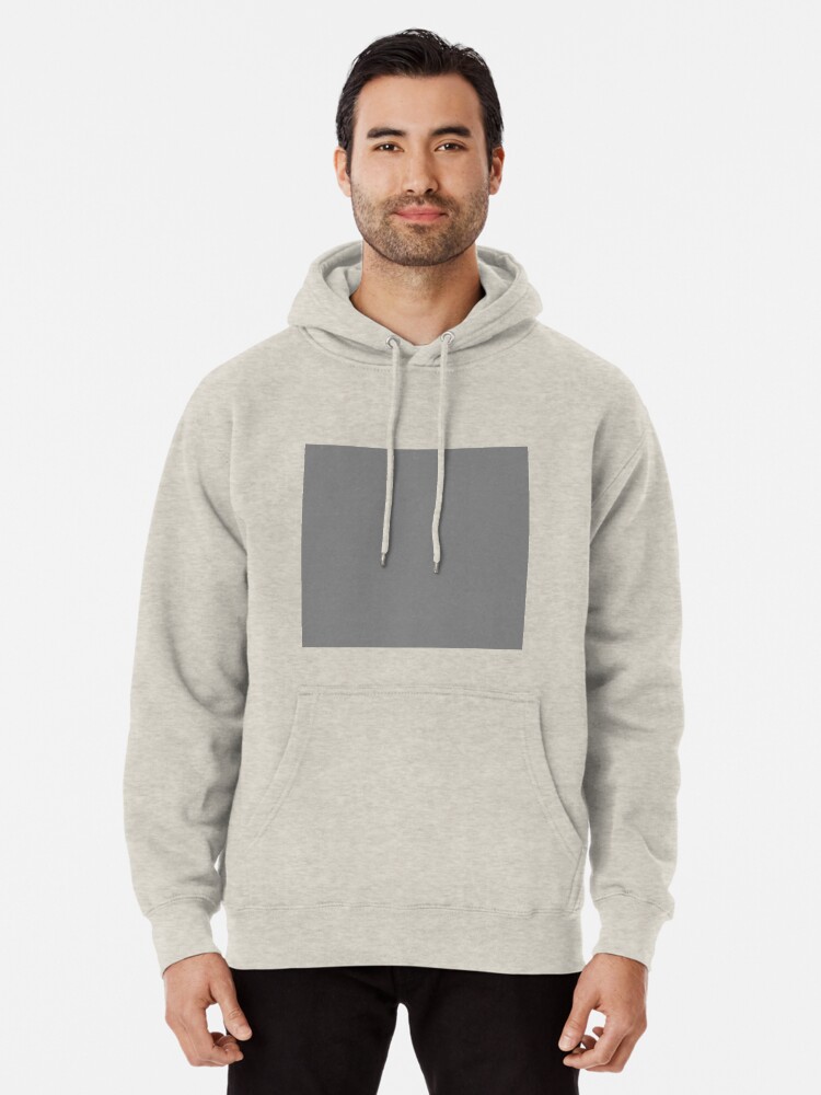 plain grey pullover hoodie