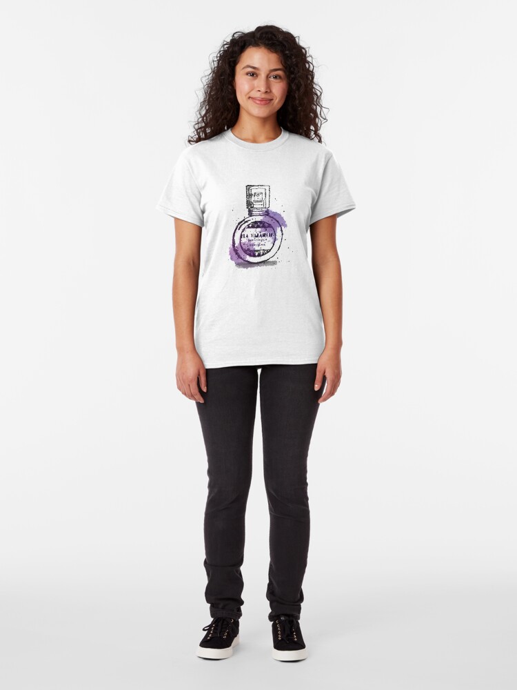 Alternate view of La Villanelle Perfume Watercolour Print Classic T-Shirt