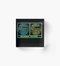 TRIATHLON : Vintage Training Surreal Print Acrylic Block