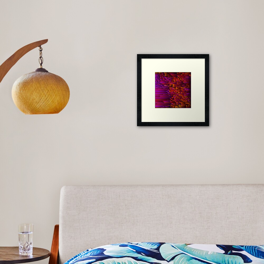Race Over Jupiter Framed Art Print