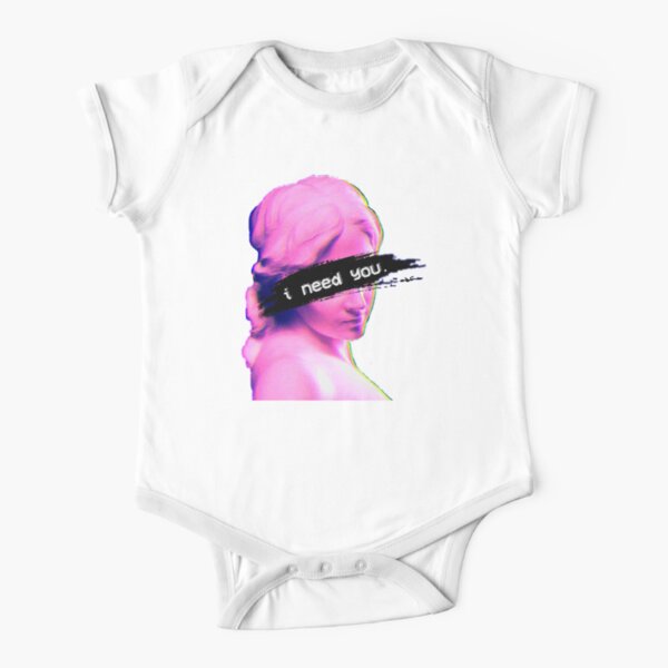 I Need You Vaporwave Design Baby One Piece By Wagobidaboo Redbubble