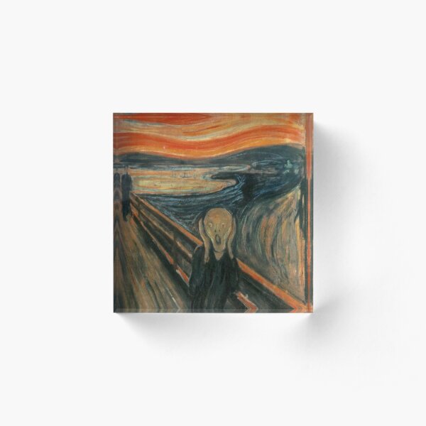"The Scream" Artwork Acrylic Block