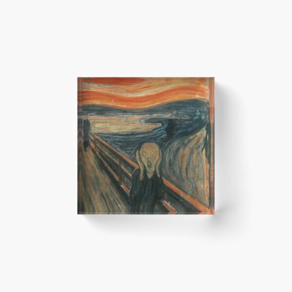 "The Scream" Artwork Acrylic Block