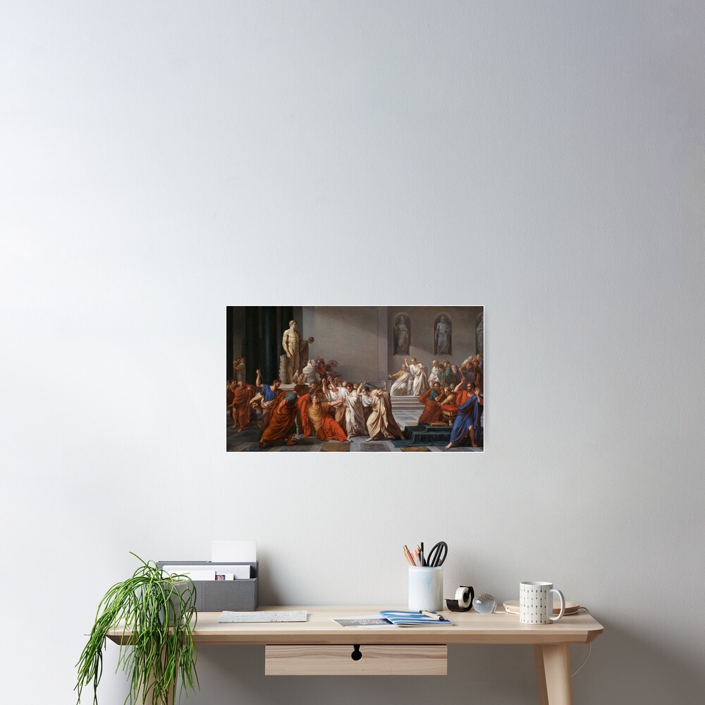 Et tu, Brute? Even you, Brutus? Death of Caesar by Vincenzo Camuccini #DeathofCaesar #Death #Caesar #VincenzoCamuccini #EtTuBrute #EvenYouBrutus Poster