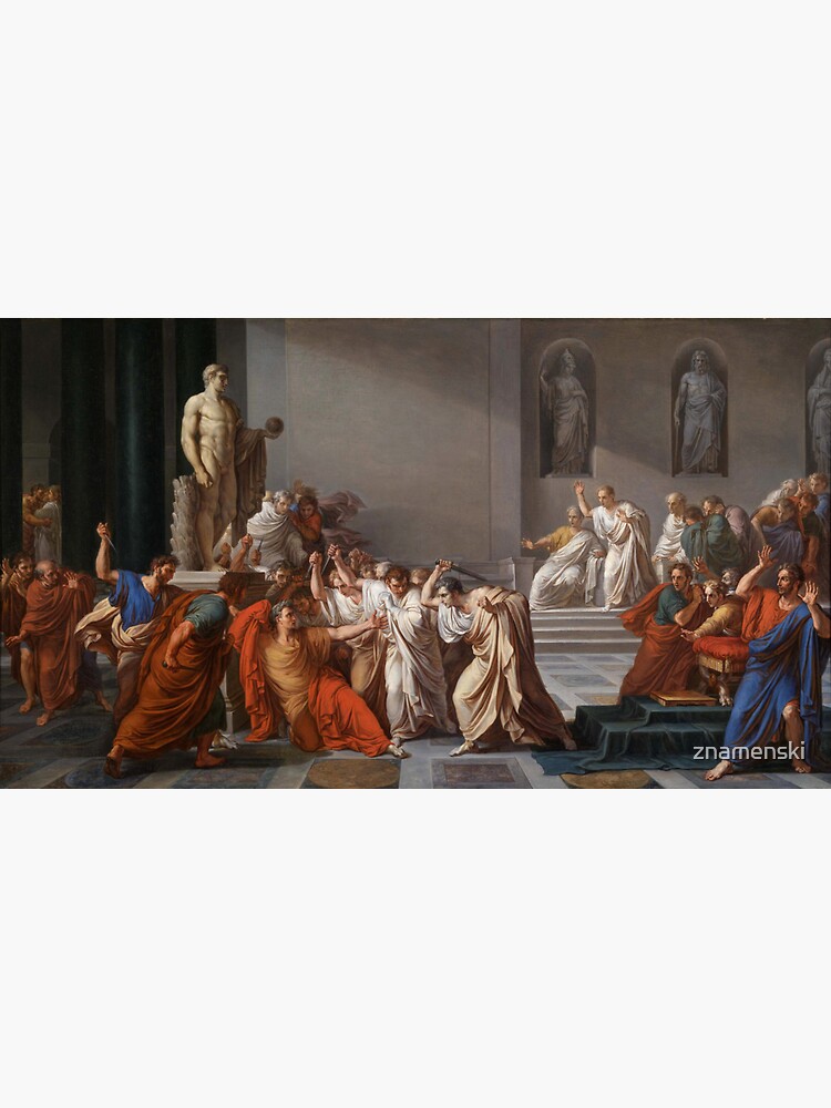 Et tu, Brute? Even you, Brutus? Death of Caesar by Vincenzo Camuccini #DeathofCaesar #Death #Caesar #VincenzoCamuccini #EtTuBrute #EvenYouBrutus by znamenski