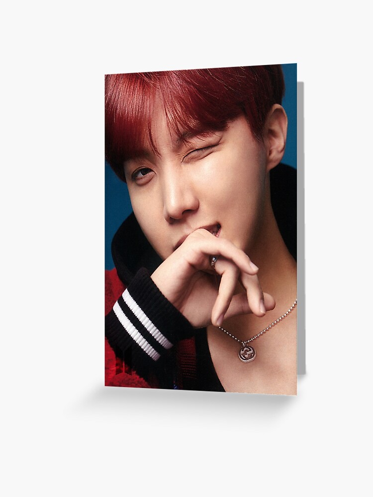 BTS J-hope red suit | Greeting Card