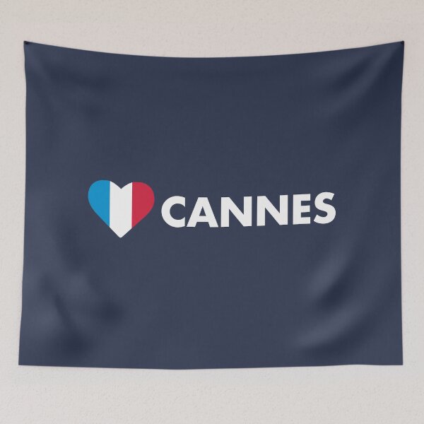 Item preview, Cannes France Flag Heart designed and sold by lukassfr.