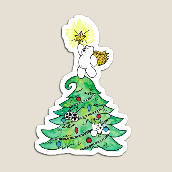 Christmas Tree Bears Magnet