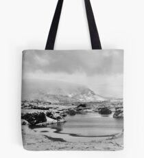 Snowfall at Lake Myvatn Tote Bag