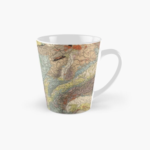 Item preview, Vintage Geology Map of France (1892) designed and sold by BravuraMedia.