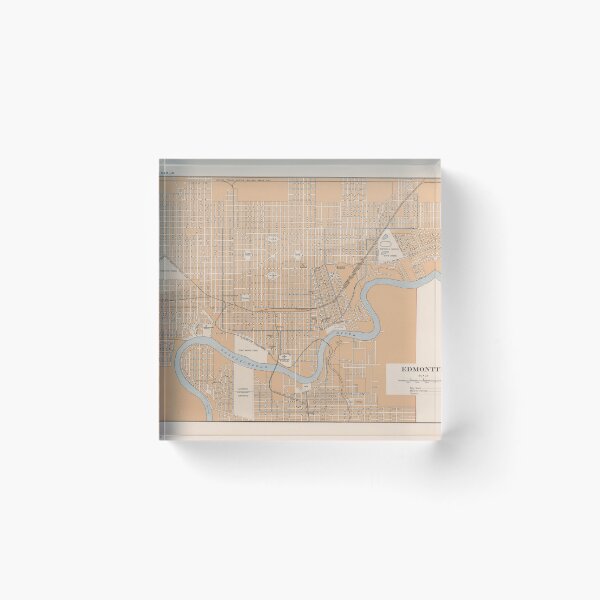 Item preview, Vintage Map of Edmonton Canada (1915) designed and sold by BravuraMedia.
