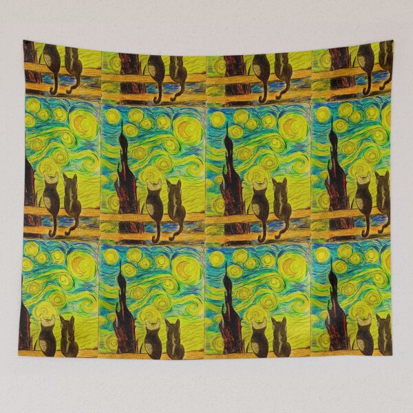 Item preview, 49. Cats Delight at Starry Night. designed and sold by Kattrend.