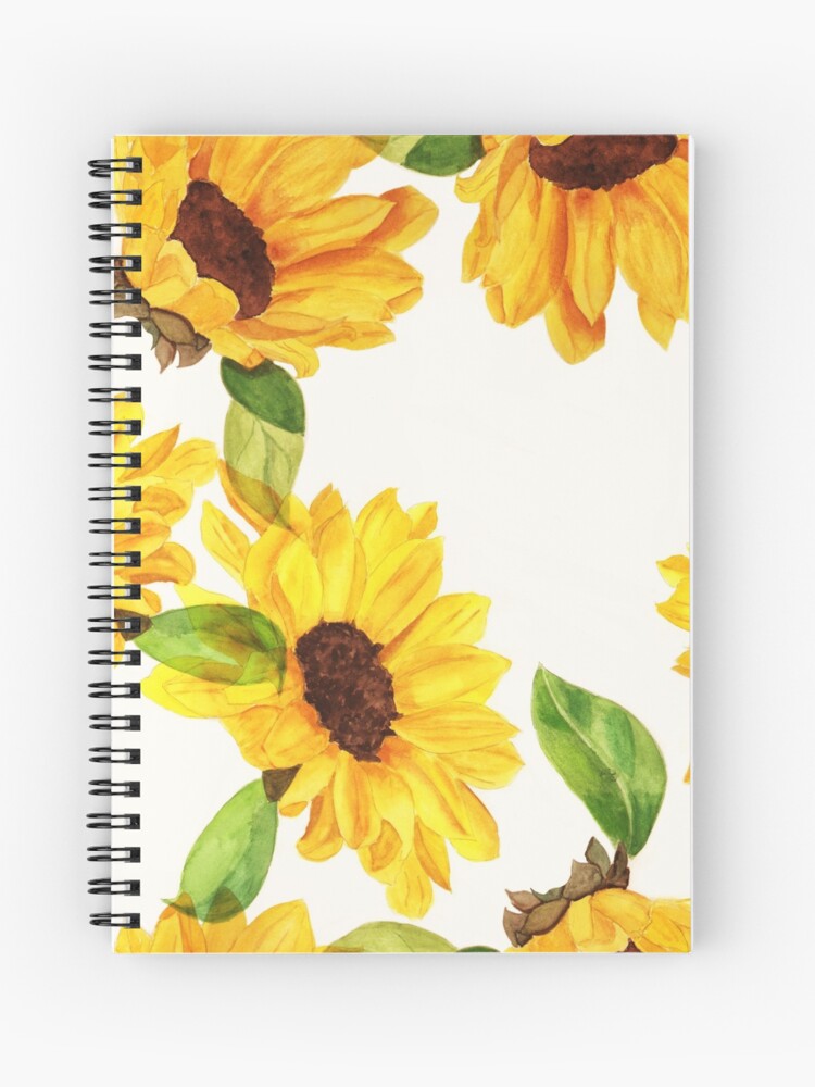 Cuaderno de espiral «Girasoles» de esmeandme | Redbubble