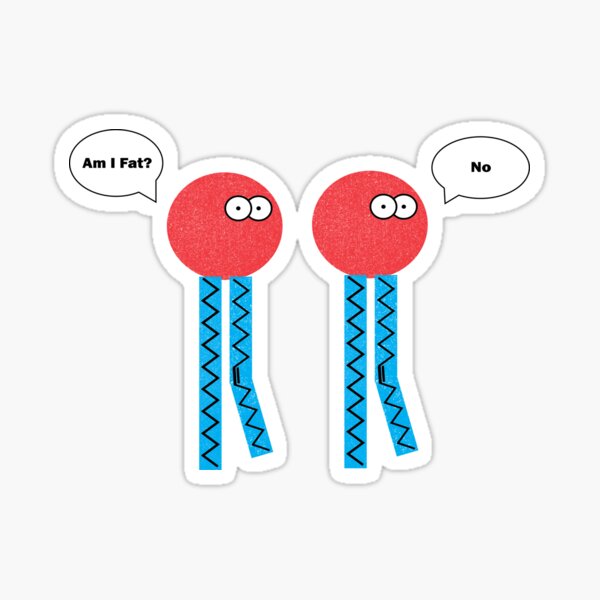 Item preview, Am I Fat? Just two lipids hanging out on the bilayer designed and sold by Geek-topia.