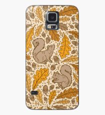 Funda/vinilo para Samsung Galaxy Roble y ardillas | Paleta De Amarillos De Otoño